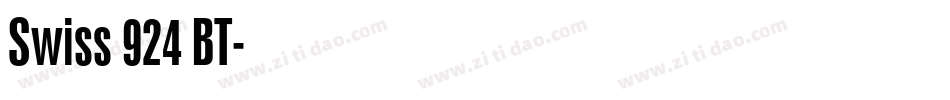 Swiss 924 BT字体转换